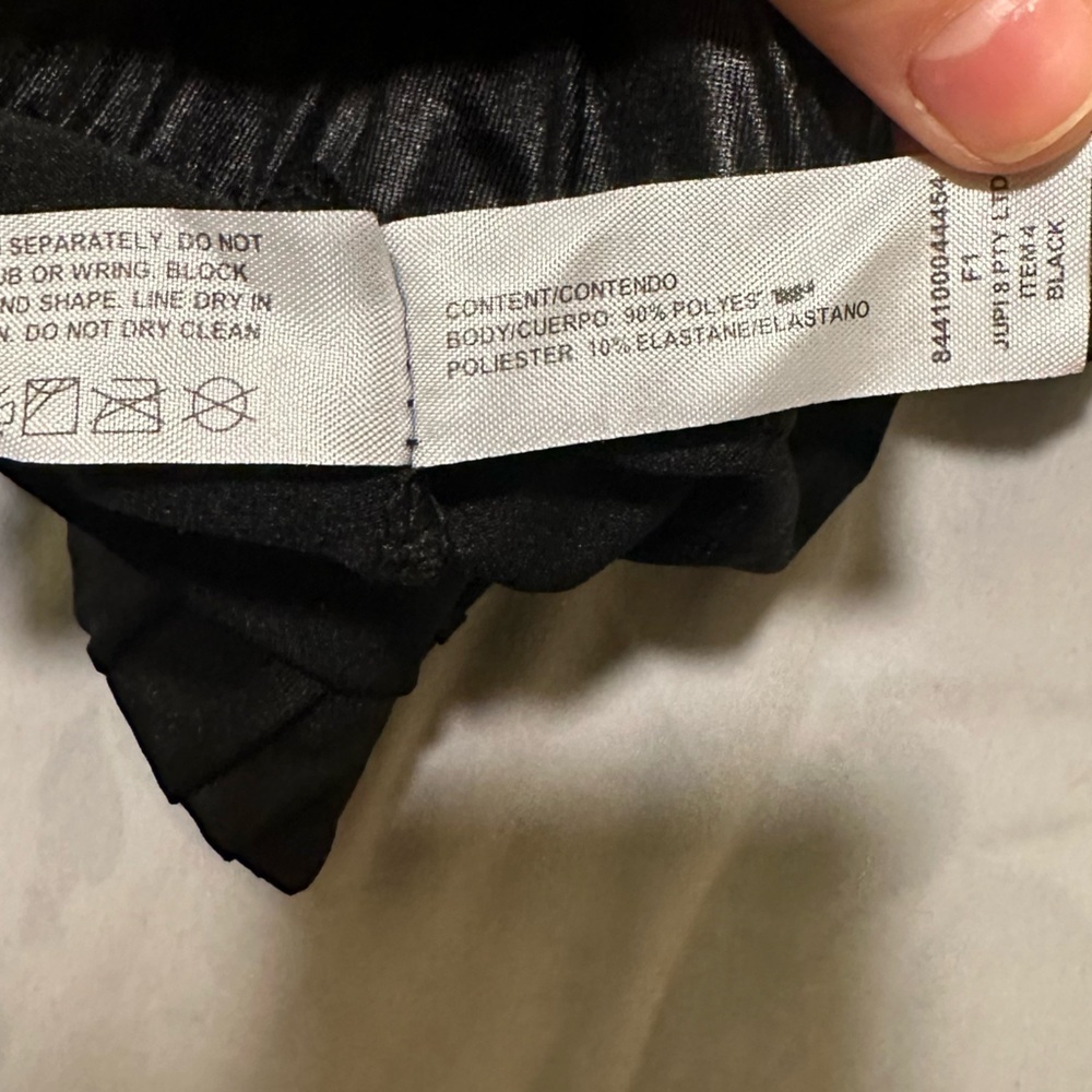 Kardashian Kollection Womens Black Shiny Stretch Leggings - Picture 9 of 9